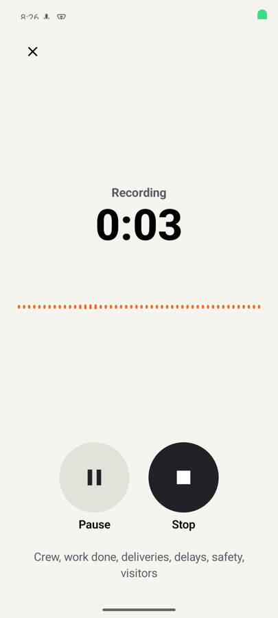 Recording screen with a timer